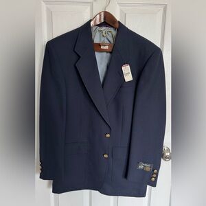 Hart Schaffner Marx Navy Blazer with Gold Buttons